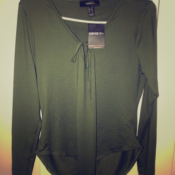 Forever 21 Tops - Green bodysuit from Forever21+